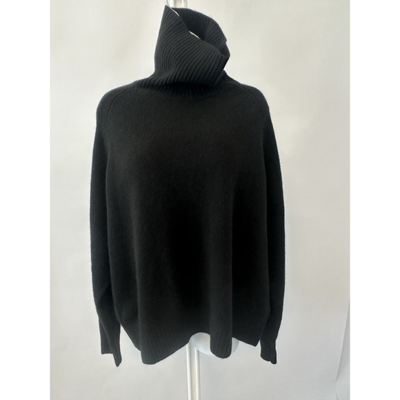 Quince Women's 100% Yak Wool Turtleneck Sweater Black, Sz:  XL (b35) - Picture 1 of 6